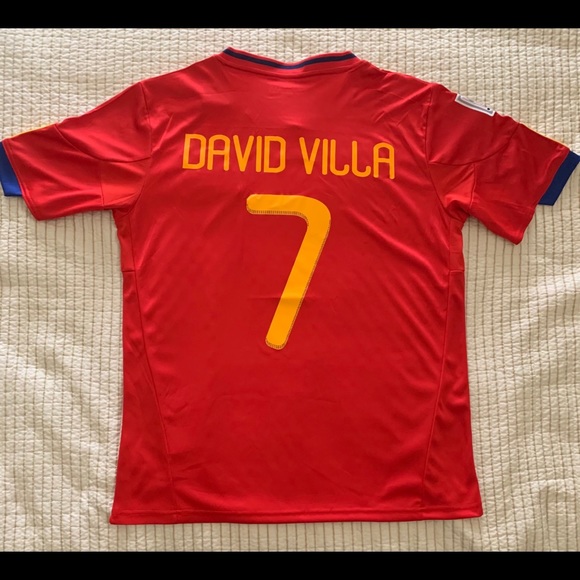 2010 Spain Home Jersey - David Villa #7 - Picture 3 of 3